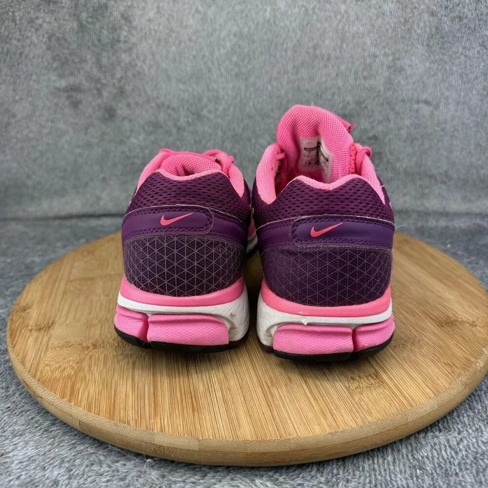 Nike Pegasus 28 Shoes Girls Size 7 Pink Purple Mesh Running Sneakers 443802-506